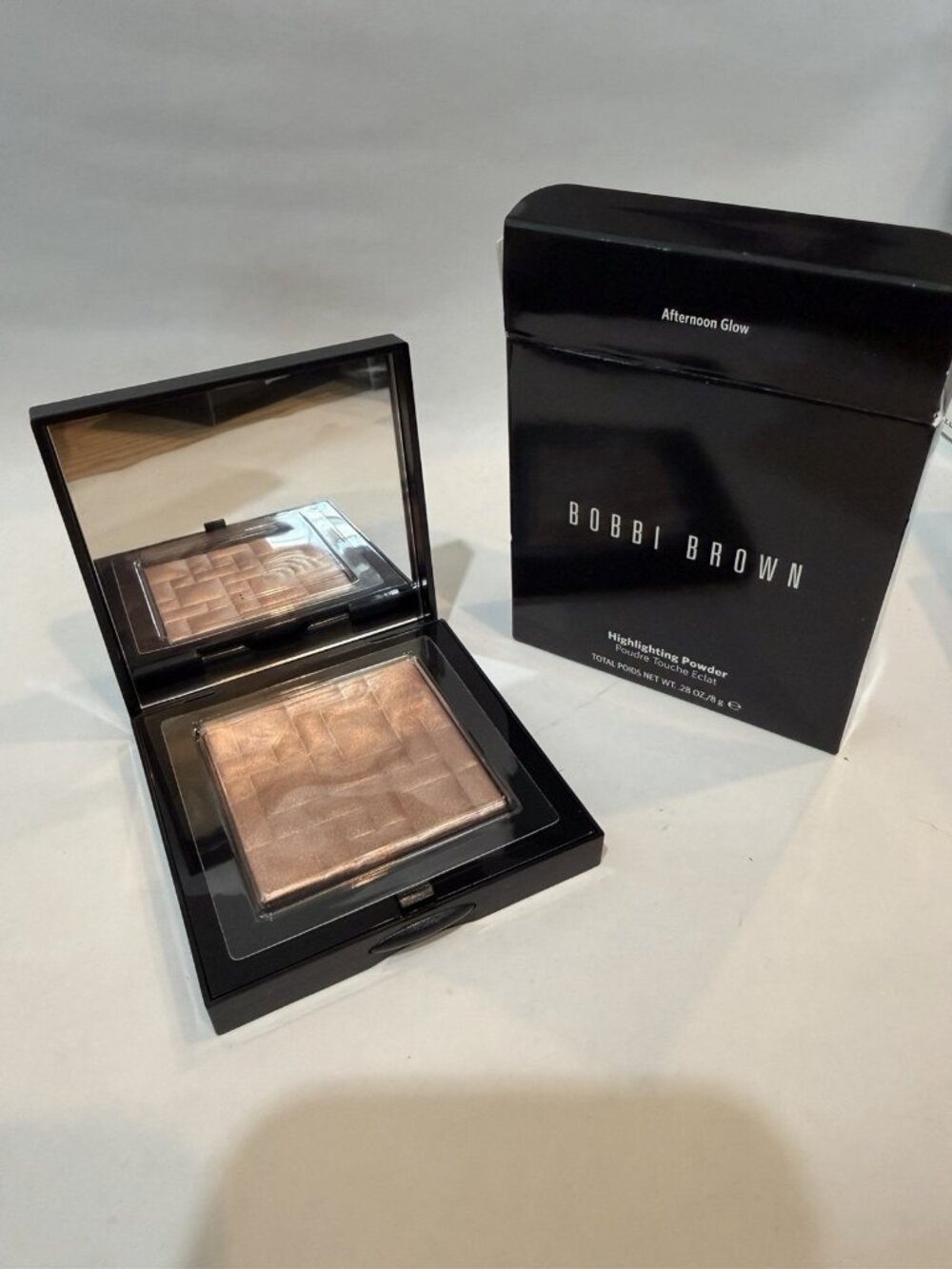 Bobbi Brown Highlighting Powder Afternoon Glow Full Size 0.28 oz Highlighter